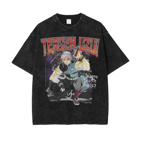 Tengen Uzui Vintage Oversized T-Shirt | Demon Slayer