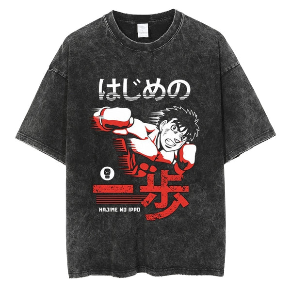 Hajime No Ippo V6 Vintage Washed Shirt
