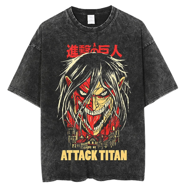"Attack Titan" Vintage Washed Shirt
