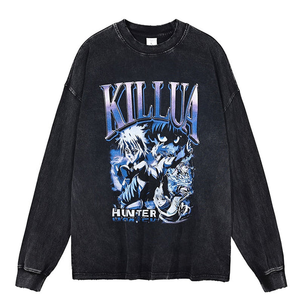 Killua Vintage Washed Long Sleeve Shirt